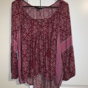 Flowy Dark Pink Blouse